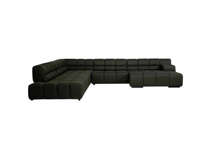 Designwerk Wohnlandschaft, Olivgrün, Metall, U-Form, 362x325 cm, Made in EU, Wohnzimmer, Sofas & Couches, Wohnlandschaften, Wohnlandschaft U-Form