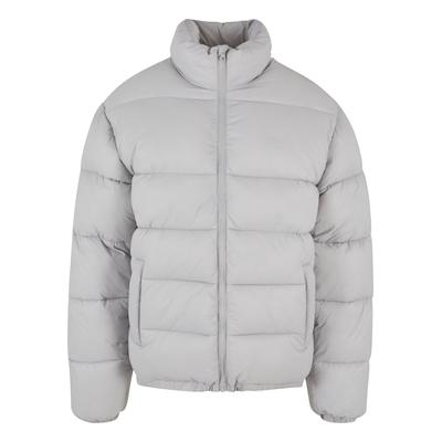 Winterjacke K1X "K1X K1X 3D Puffer", Herren, Gr. L, weiß (grau), 100% Polyamid, mehrfarbig, normal, amerikanischer Ausschnitt, Jacken Winterjacke