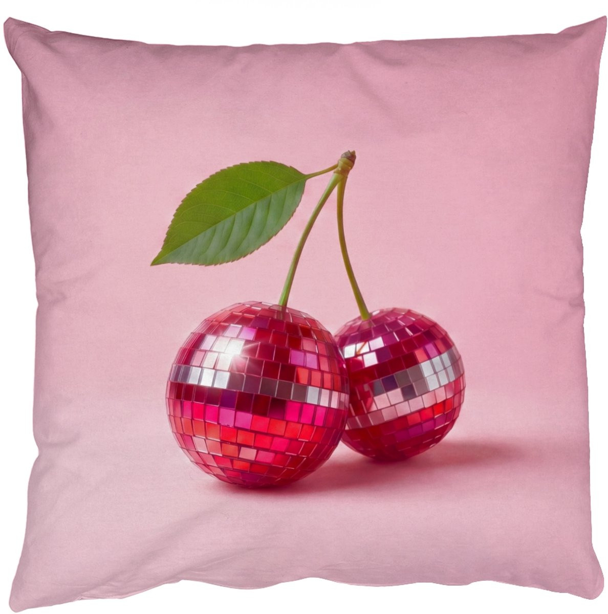 PillowMonkey Sierkussen Disco Kersen Roze 45 x 45 cm