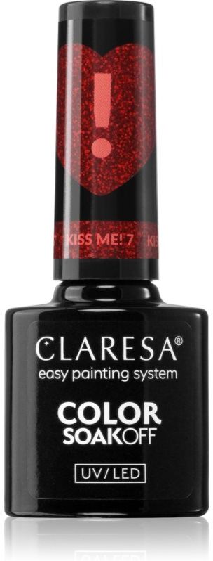 Claresa SoakOff UV/LED Color Kiss Me gel nail polish shade 5 g