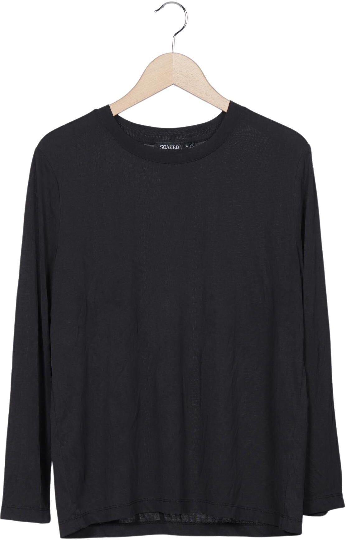 Soaked in Luxury Damen Langarmshirt, Schwarz, Gr. XL, Modal / Synthetik - Second Hand