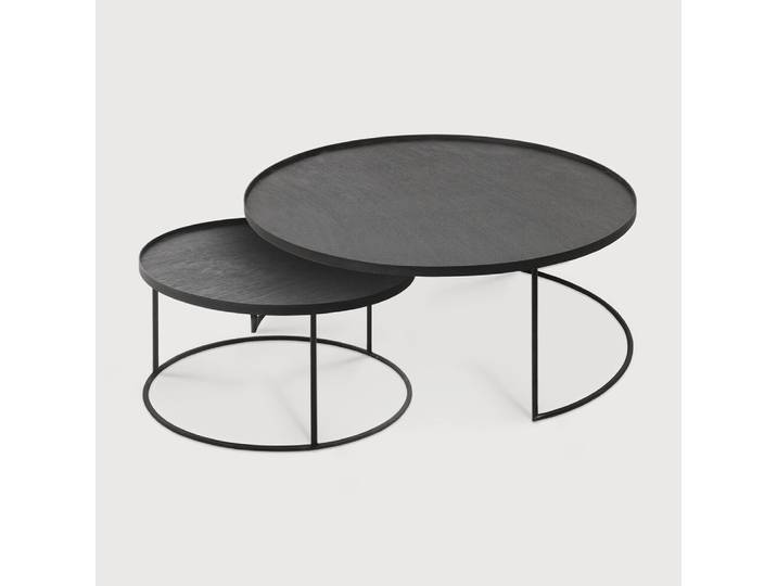 Ethnicraft Indoor Couchtisch Set Metall/Holz