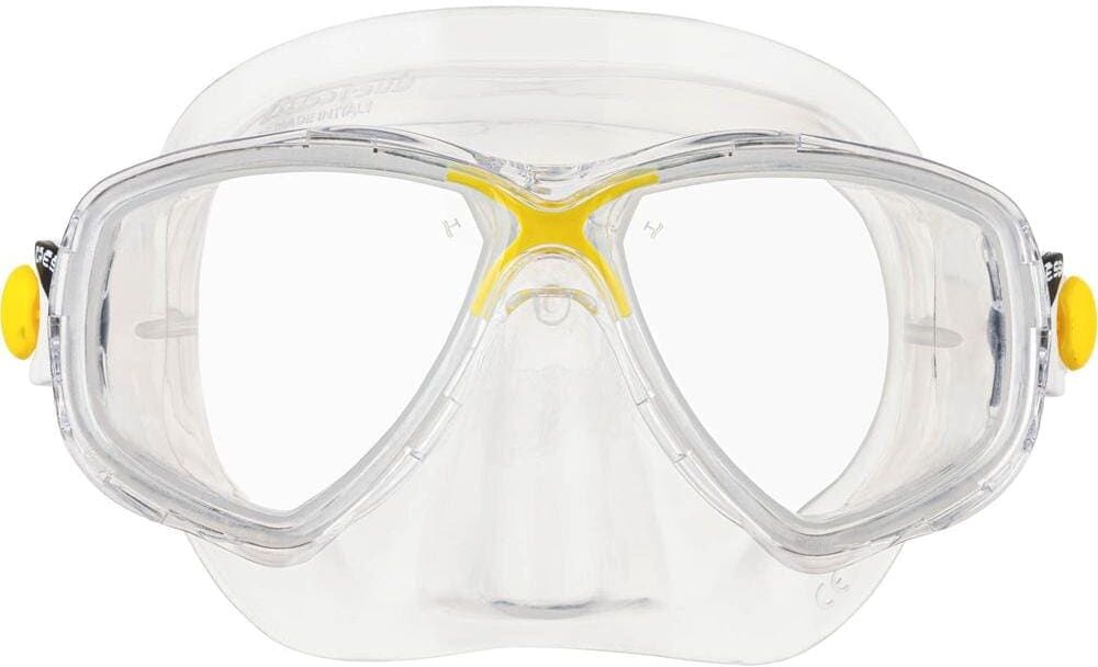 Schwimmbrille CRESSI, gelb, transparent, Sportbrillen, Schwimmbrille gelb, transparent Einheitsgröße