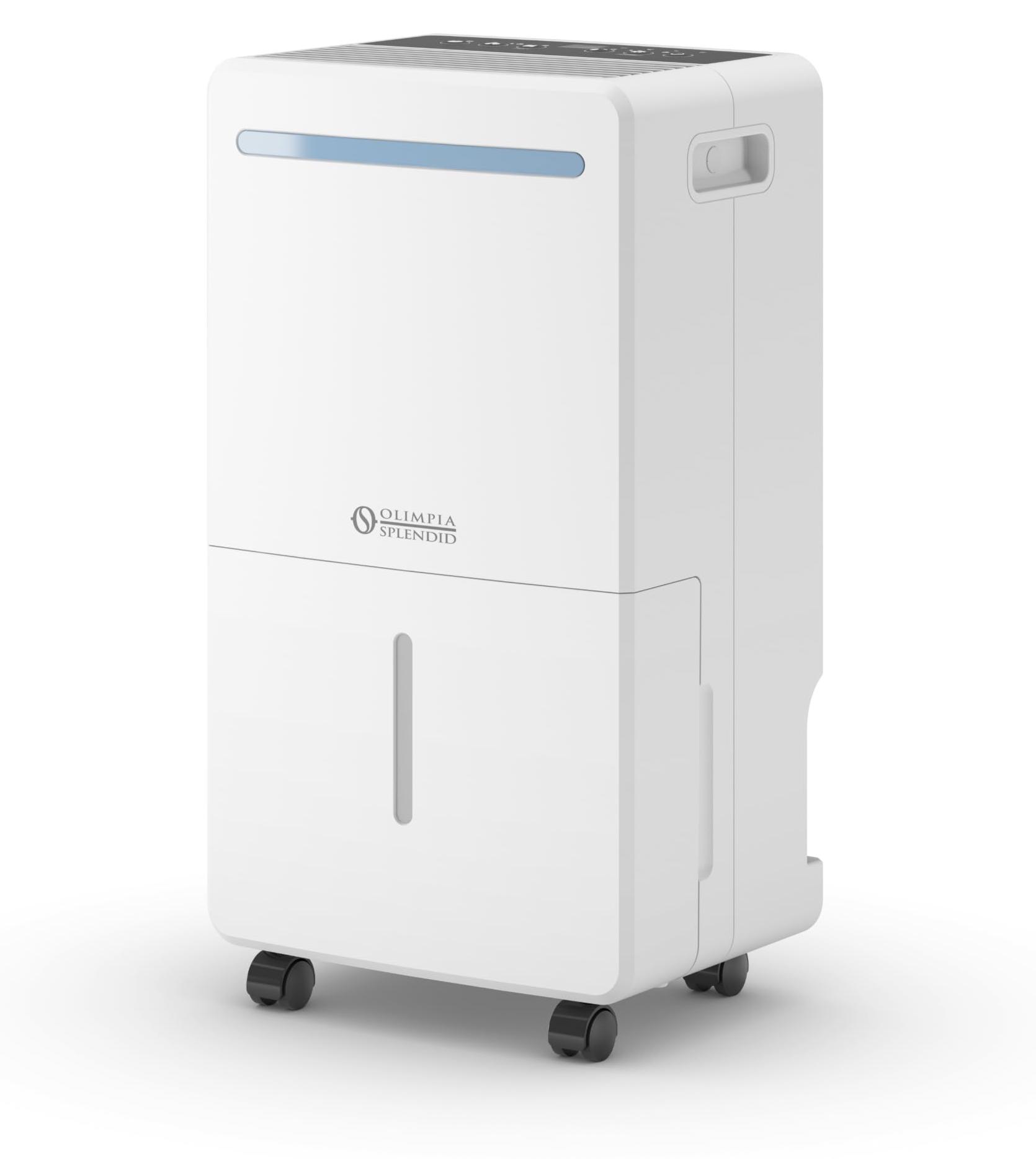 Luftentfeuchter 16 L/Tag, WLAN, Doppelfilter, für Räume bis 75 m³, Weiß