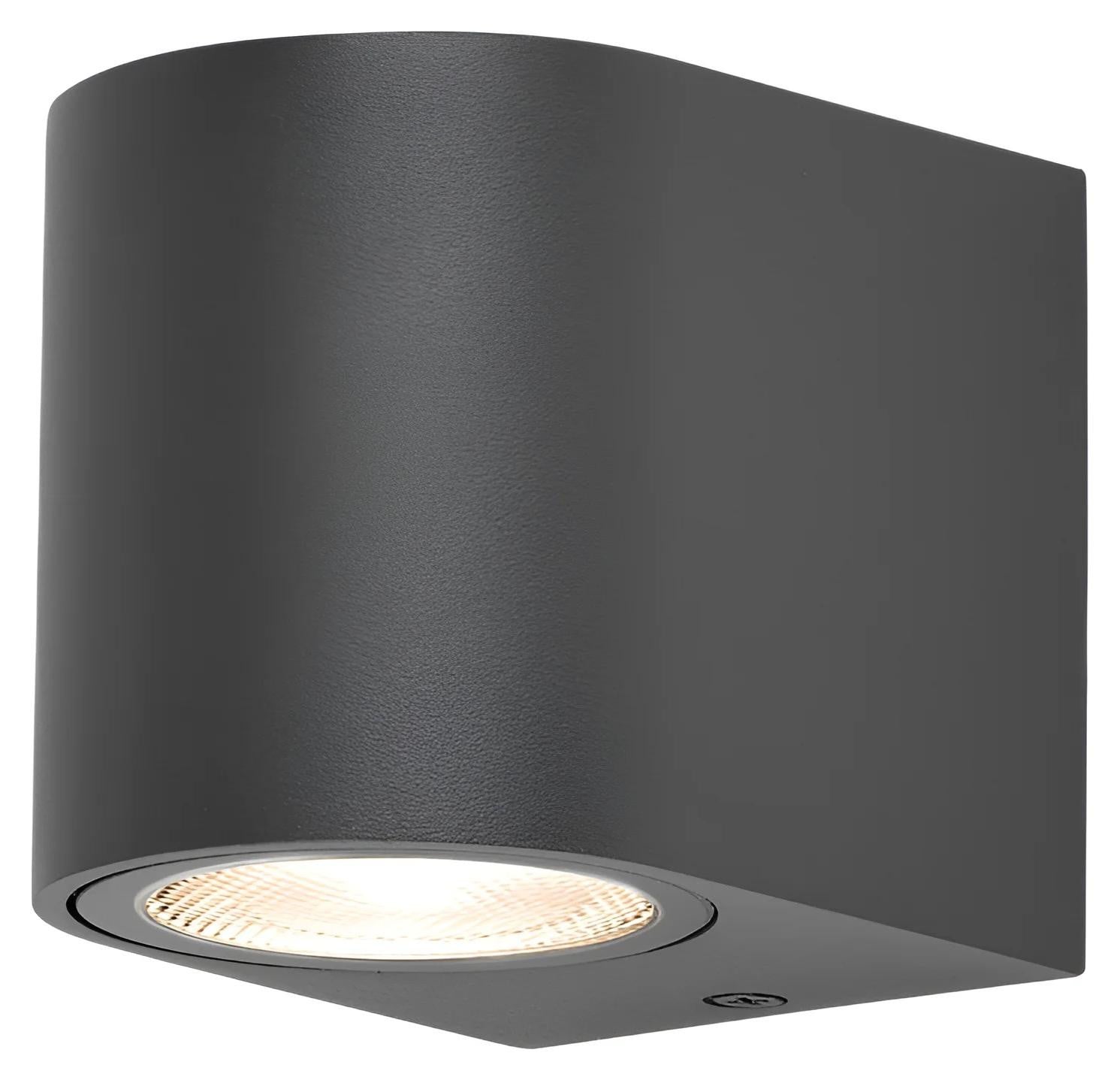 Braytron LED wandlamp voor buiten, rond, antraciet, GU10, IP44