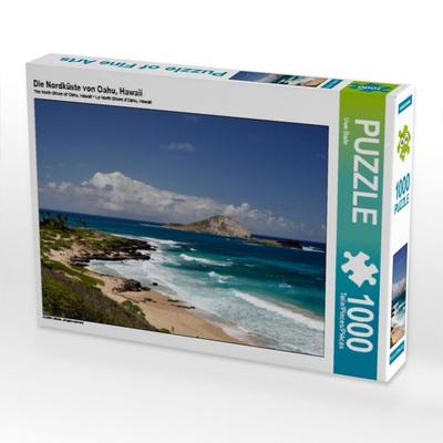 CALVENDO Puzzle Die Nordküste von Oahu, Hawaii | 1000 Teile Lege-Größe 64x48cm Foto-Puzzle für glückliche Stunden