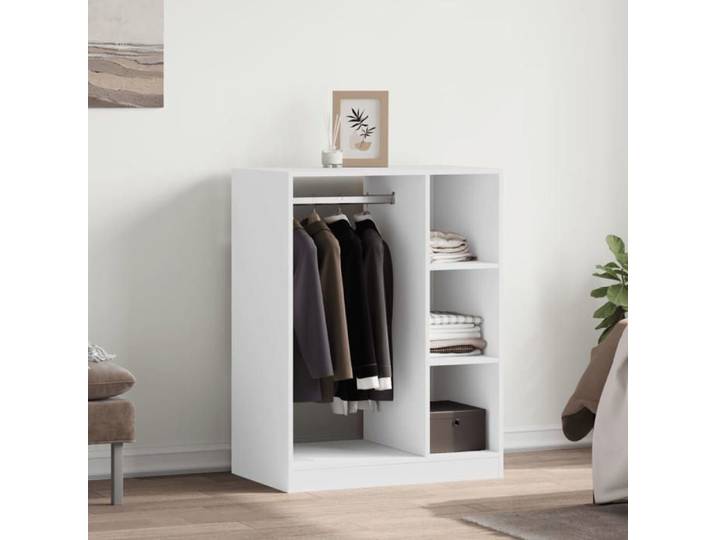 Garde-robe - - Armoire penderie - Bois ingénierie - Blanc - 77x48x102 cm @74387
