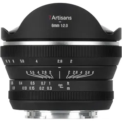 7artisans 6mm F2.0 Canon (EOS-R Mount) (Canon R, APS-C / DX), Objektiv, Schwarz