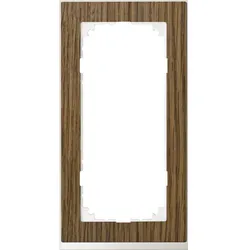 Merten MEG4025-3674 M-Pure Decor-Rahmen, 2fach ohne Mittelsteg, Eiche/aktivweiß, M-Pure Decor MEG40253674