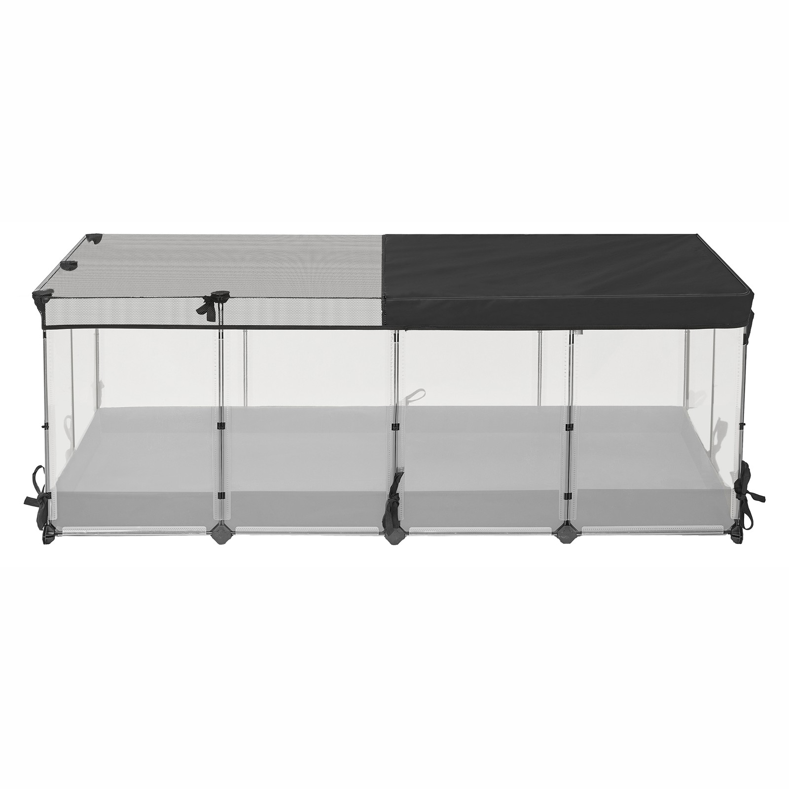 SONGMICS Kleintierlaufstall, atmungsaktiv mit wasserabweisendem Boden, für Innenbereich LPCB35016W01