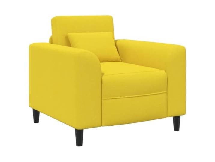 Tmriohed Sessel Stoff Polstersessel Helles Gelb Wohnzimmer 90x88x85 cm Bequemer Einzelsofa-Stuhl mit breiten Armlehnen und weicher Polsterung für das Schlafzimmer oder den Lesebereich.