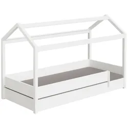 Paidi Bett Tiny House 90 x 200 cm Dekor Weiß
