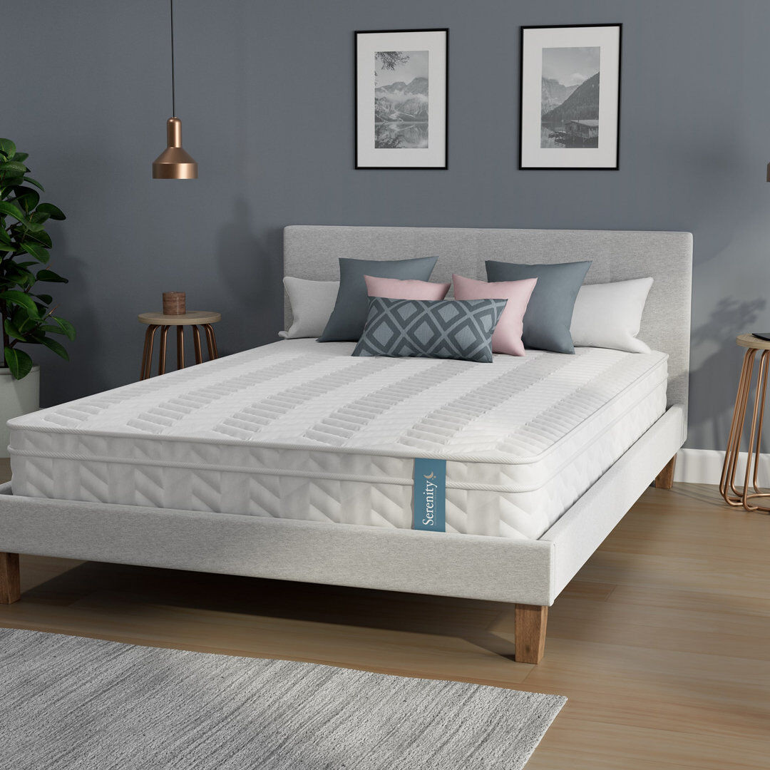 Wayfair Sleep Akamu Serenity Coil Spring and Eco-foam Hybrid Mattress 18cm Double (4'6)