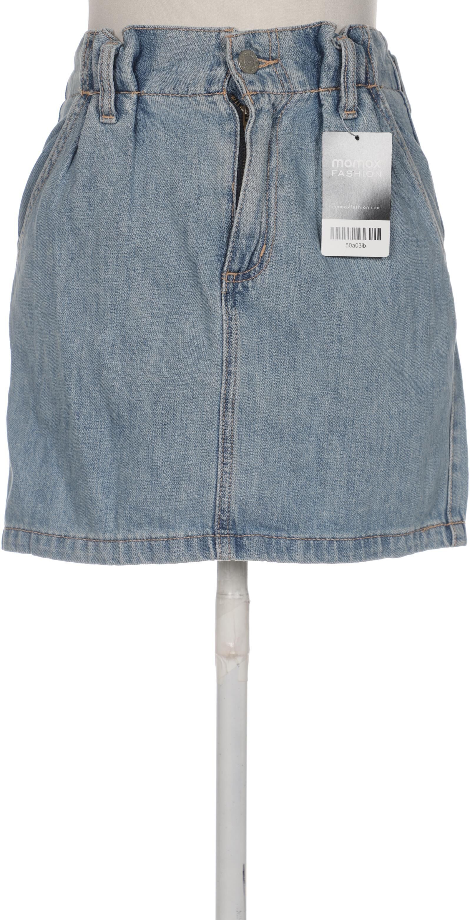 Hollister Damen Rock, Blau, Gr. W23, Baumwolle - Second Hand