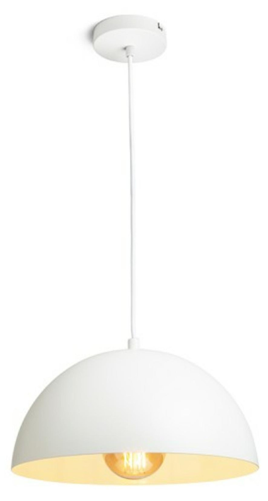 Rendl Gladys 30 hanglamp wit/wit met E27 fitting