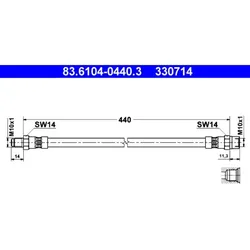 Bremsschlauch ATE 83.6104-0440.3 für Mercedes-Benz Heckflosse