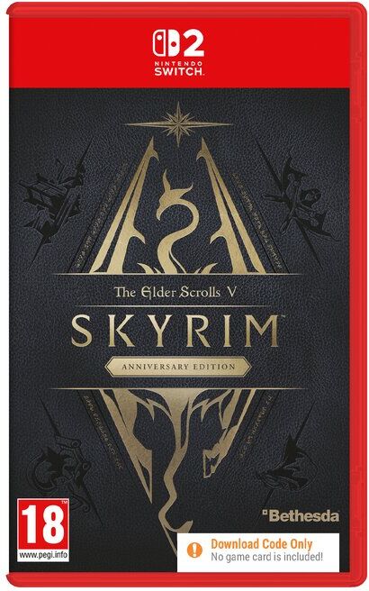 Nintendo JOGO SWITCH 2 SKYRIM ANIVERSARY CODE IN BOX