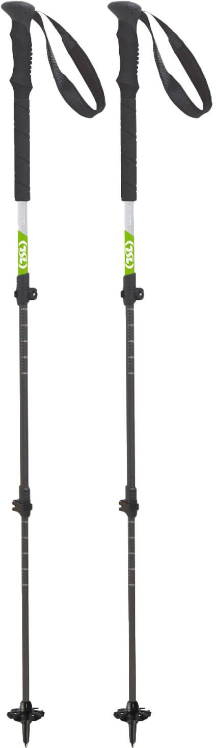 TSL  - Hiking Carbon Compact 3 Cross Twist Black Green - Bâtons de randonnée