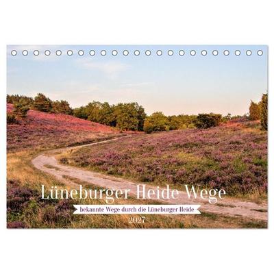 Lüneburger Heide Wege (Tischkalender 2027 DIN A5 quer), CALVENDO Monatskalender