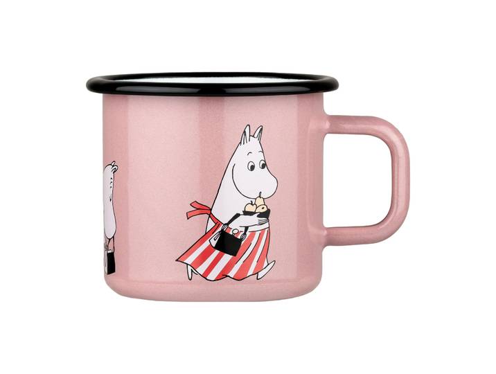 Muurla Moominmama emaillen mok 37 cl Roze