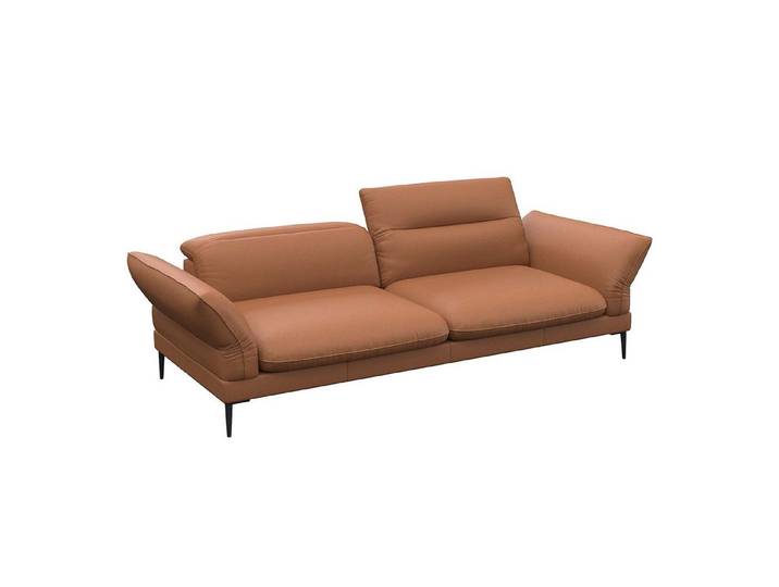 FLEXLUX 3-Sitzer Salino, Funktionssofa, Relaxsofa, Sofa mit Arm- und Kopfteil-Verstellungen, Kaltschaum & Stahl-Wellen