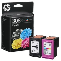 HP Original 308 Druckerpatrone - schwarz, cyan, magenta, gelb (6L6S6UE)