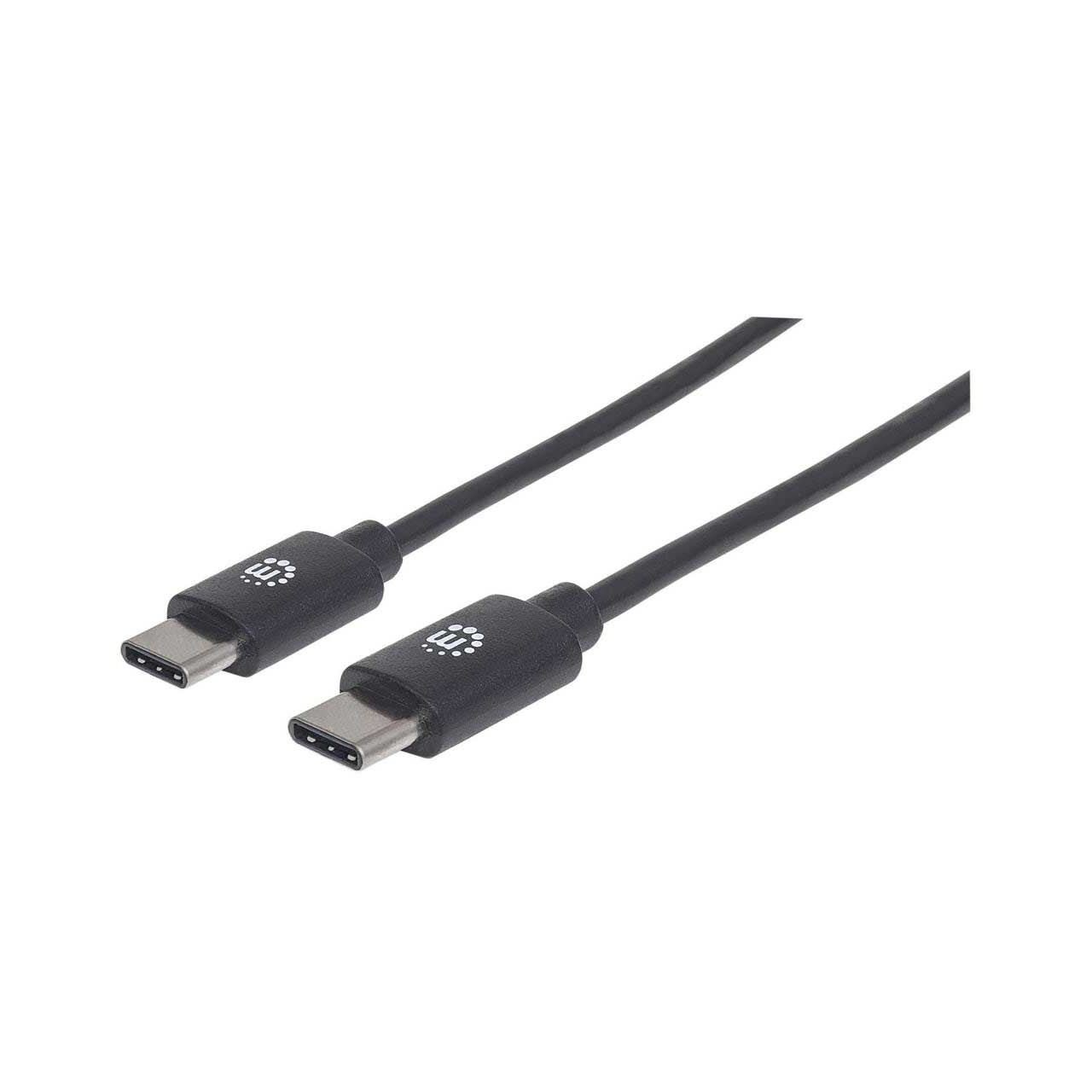Manhattan USB C Anschlusskabel USB2.0 C-Stecker/C-Stecker 1m