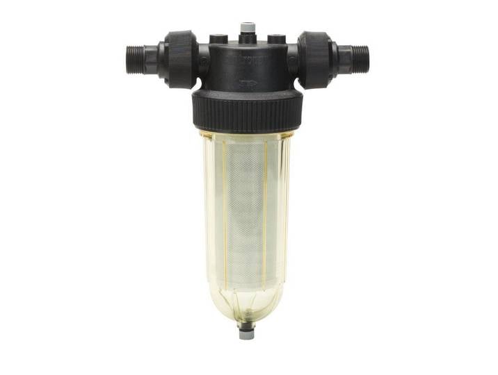 Aquintos Wasseraufbereitung Kalk- und Wasserfilter Wasserfiltergehäuse 10 x 2,5 - 25µ, Zubehör für 10 bar druckbeständig, Mit Filter