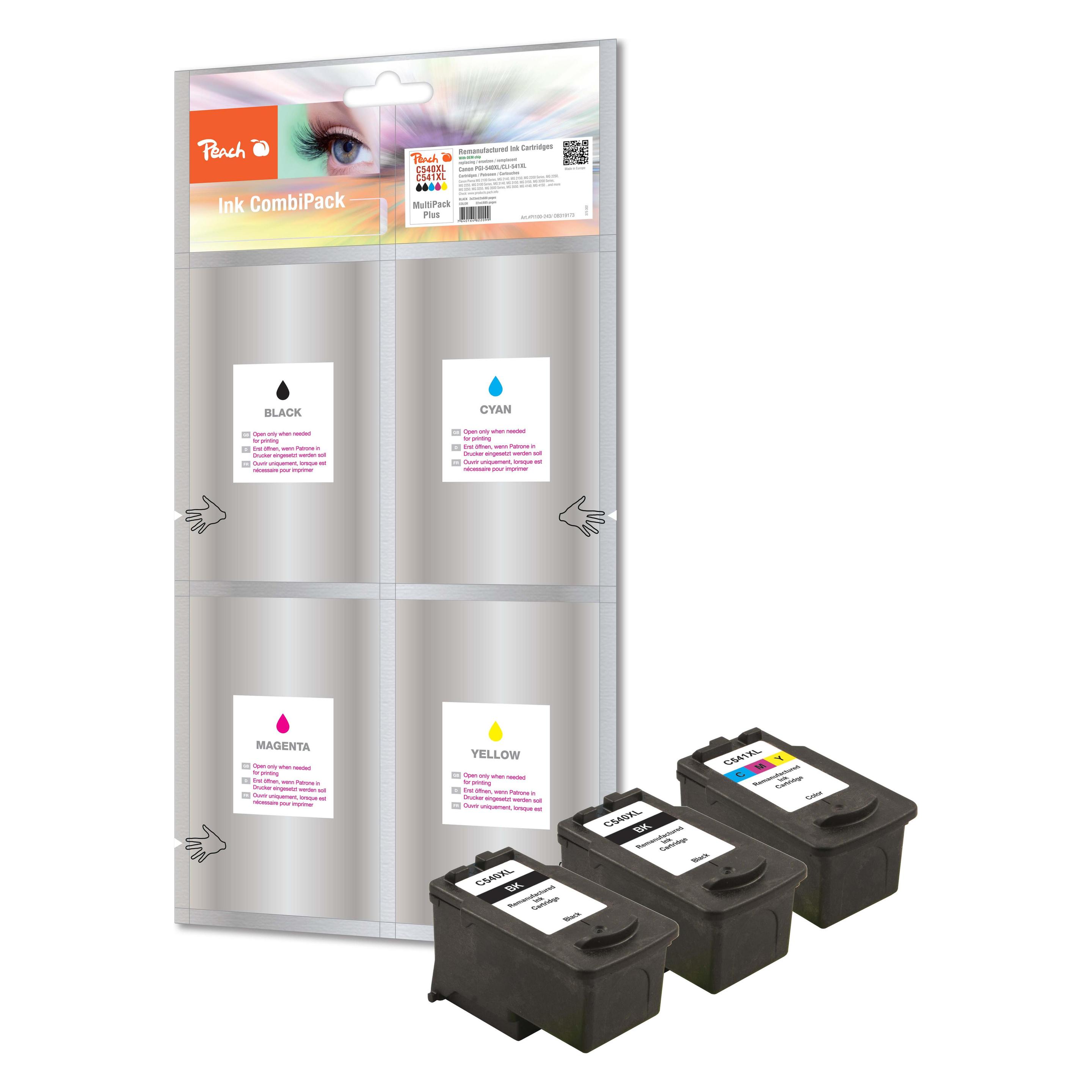 Peach Cl-541xl/Pg-540xl (BK, Color) (PI100-243)