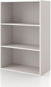 Denhour DH BASIC Modern Stackable Storage Organizer Bookcase with Doors
