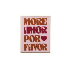 Wandbild Por Favor   ¦ rosa/pink ¦ MDF,Polyester ¦ Maße (cm): B: 40 H: 50 T: 2.3