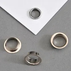 10000 Ösen für Papier vernickelt | Nr. 9E - Ø 7,7mm - L 3,8mm, Metall, silber