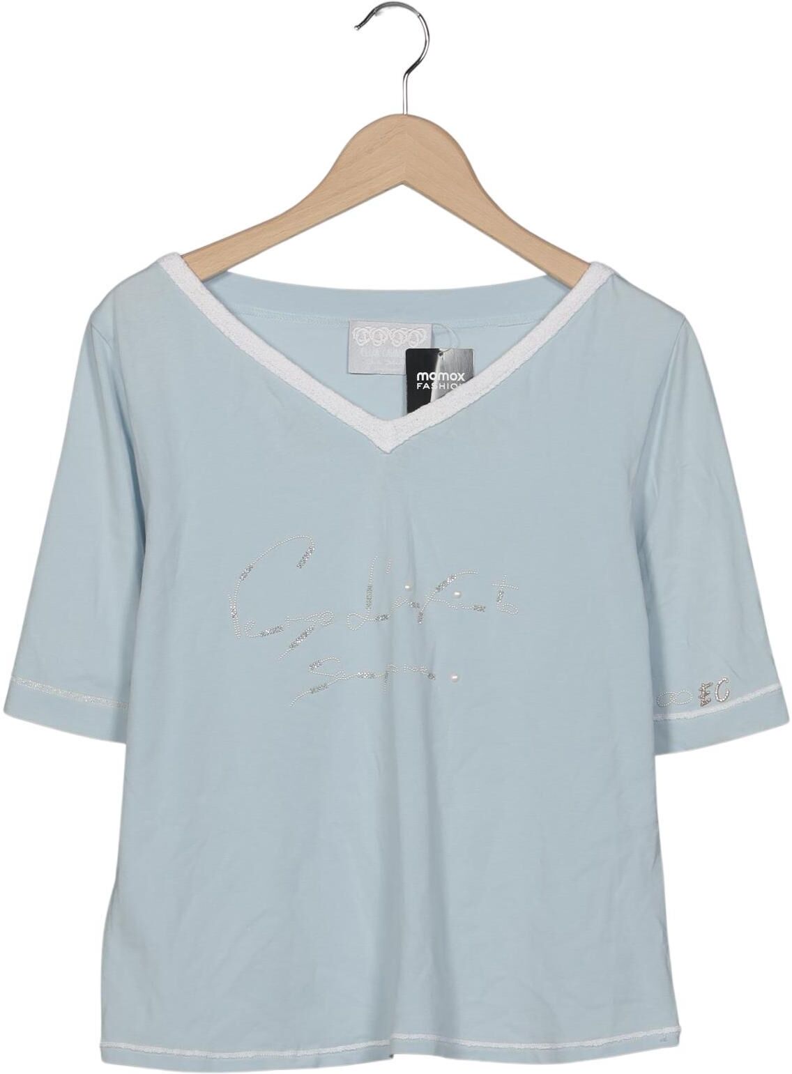 Elisa Cavaletti Damen T-Shirt, Hellblau, Gr. M, kein / Etikett - Second Hand