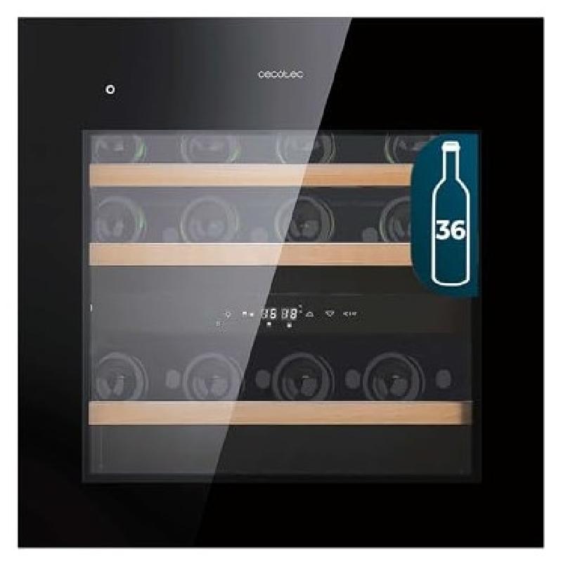 Cecotec Integrierter Weinkeller GrandSommelier Duo 36000 Touch Black Compressor