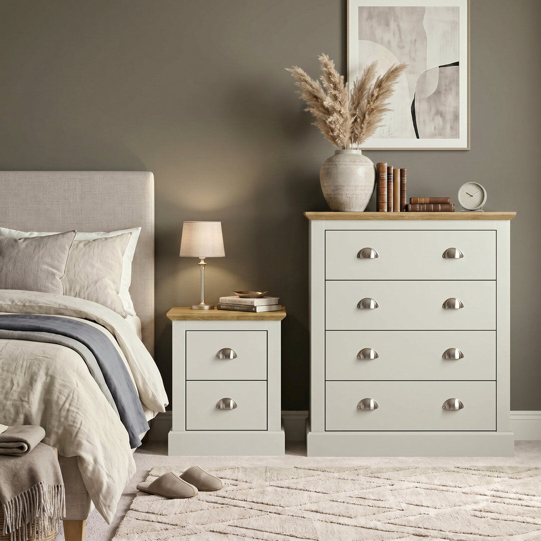 Brambly Cottage Octave Storage Duo Bedroom Set Light Grey