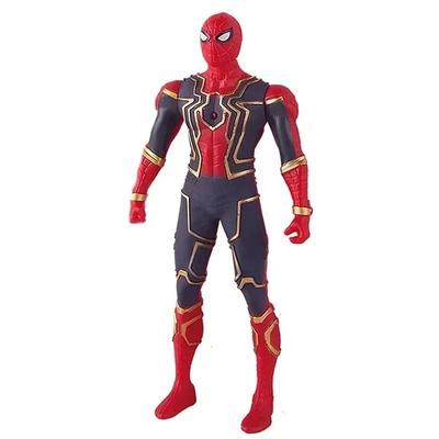 Marvel Glow Heroes Action Figure Set Spider Man, Hulk & Iron Man Mini Toys For Kids spider Man Bag Packing