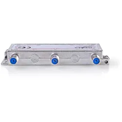 Nedis Satelliten-Splitter - 5 - 2400 MHz - 17.0 dB - Anzahl Eingänge: 1 - Anzahl der Ausgänge: 6 - Impedanz: 75 Ohm - Zink - Silber