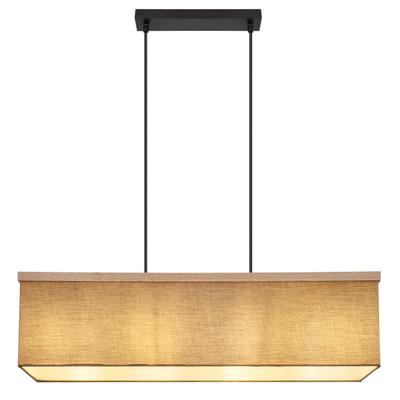 GLOBO LIGHTING Hängeleuchte "OSSI", beige (schwarz), 1 Stk., Leuchten, Hängelampe/Pendelleuchte/Esszimmer/Wohnzimmer/Esstisch, Hängeleuchte