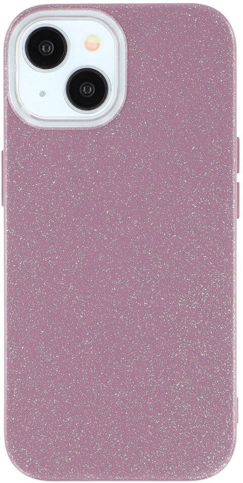 EIDERWOOD iPhone 14 / 13 Fleksibelt Plastik Bagside Cover m. Glimmer - Lilla
