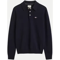 Polopullover aus Lambswool 410-MARINE M