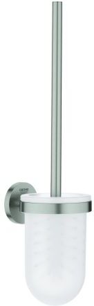 Grohe Essentials WC-Bürstengarnitur 40374DC1 supersteel, Wandmodell, verdeckte Befestigung
