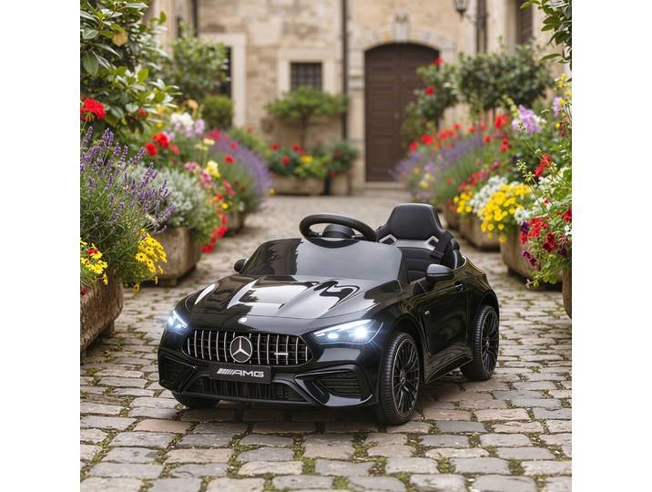 AIYAPLAY Mercedes AMG CLE 53 Kids 12V Ride-On Car, Black