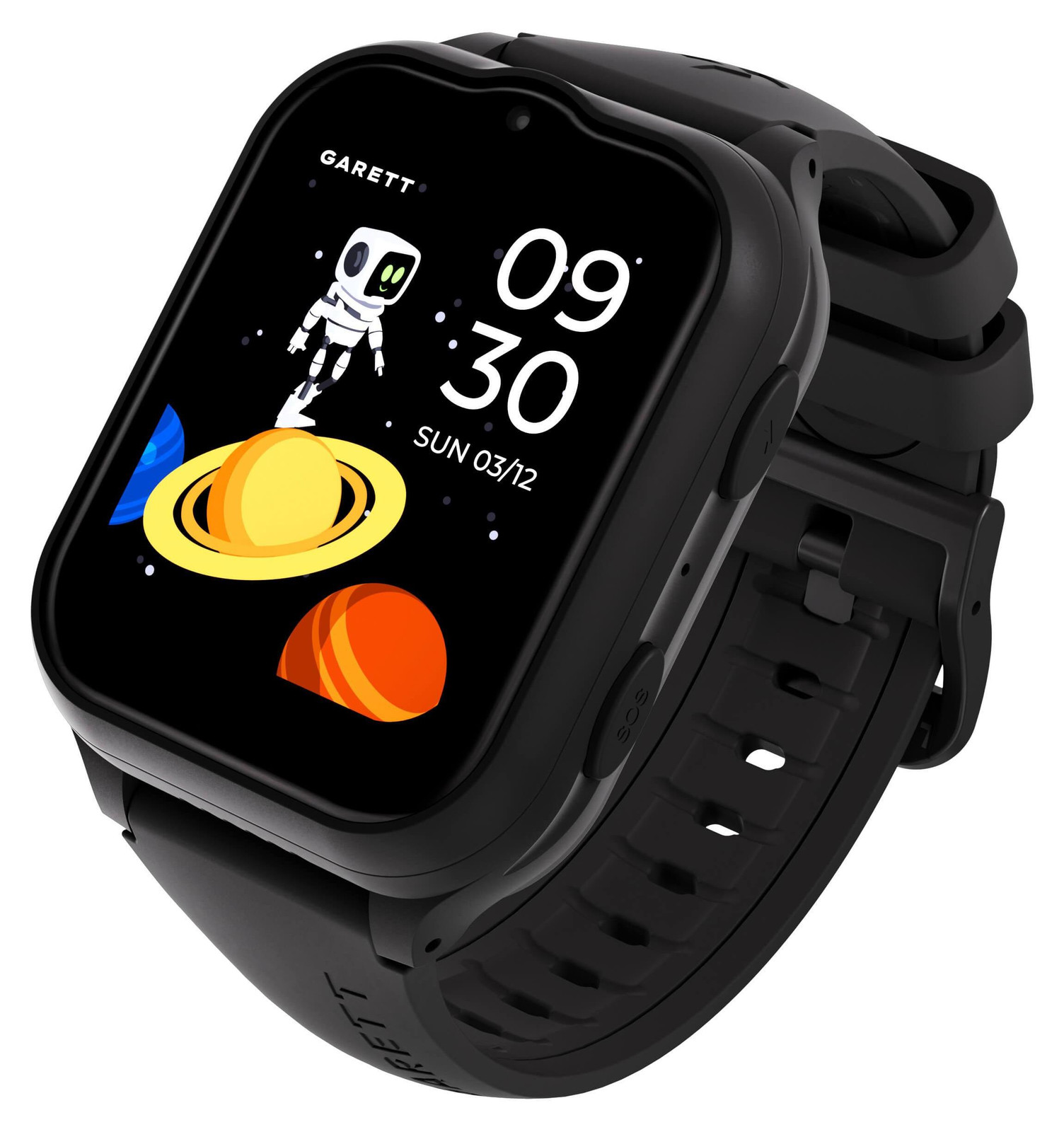 Garett Electronics Kids eSIM 4G smartwatch, zwart