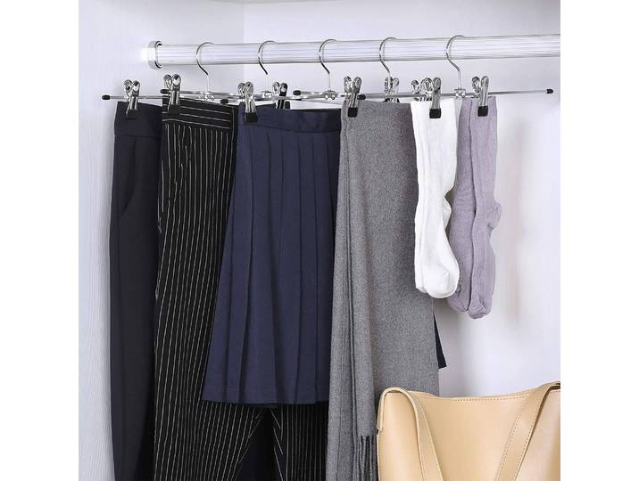Cintres pantalon Barlieu lot de 20 40cm Argenté