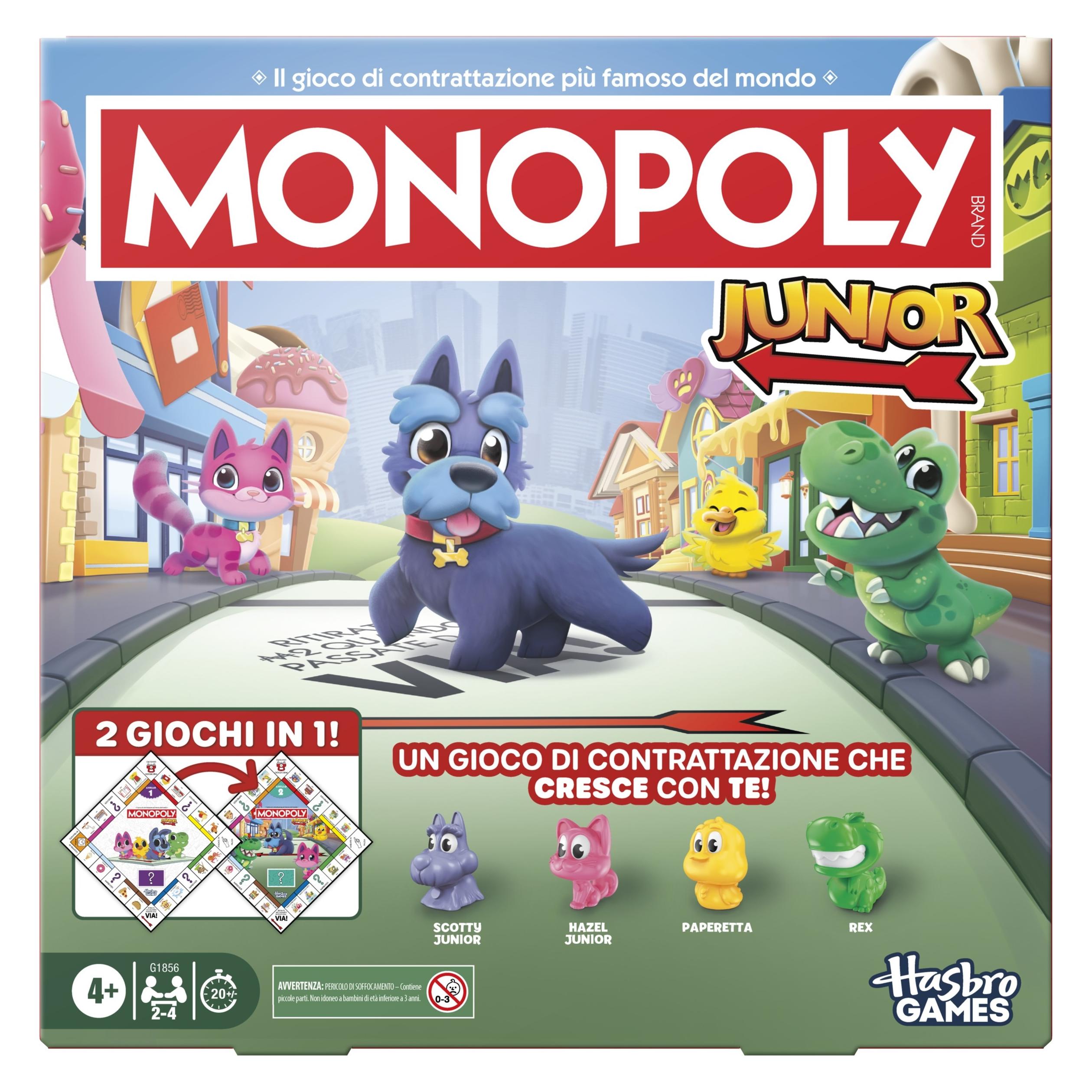 Hasbro Gaming Monopoly Junior (Italienisch, 2 - 4 Spieler) (G18561030)