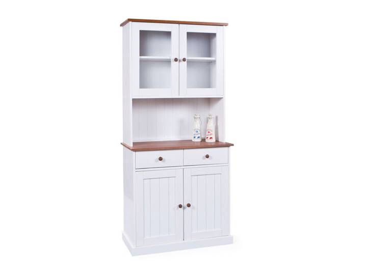 Buffet JACOB 5.2 weiß Massivholz / braun