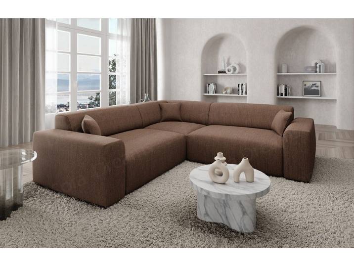 Sofa Dreams Ecksofa Strukturstoff Stoff Sofa Mallorca L Form Design Stoffsofa, Loungesofa