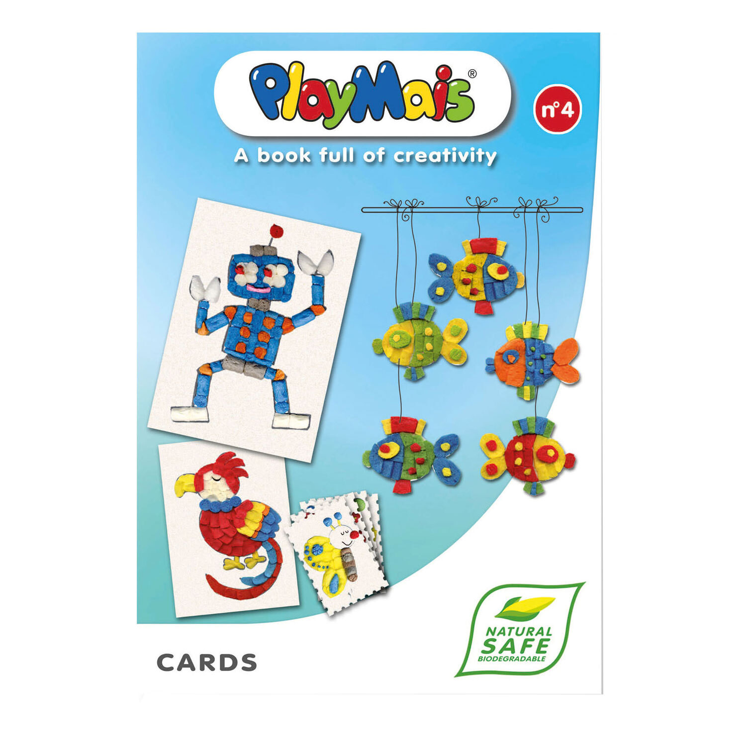 PlayMais boek Kaarten met 24 kaarten om uit te halen