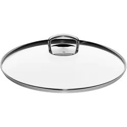 WMF Fusiontec Wok Glasdeckel, 36 cm, Zubehör Kochgeschirr, Transparent, Silber