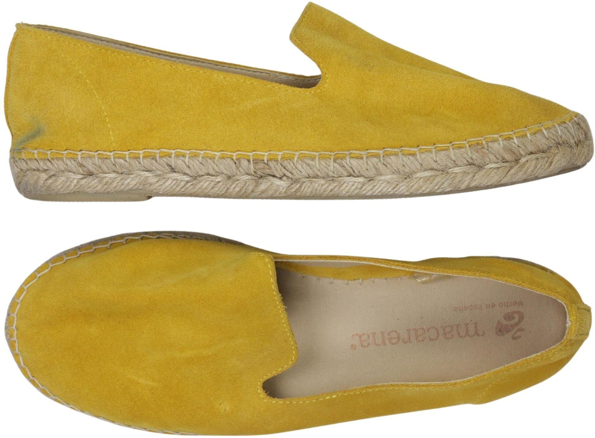 macarons Damen Halbschuh, Gelb, Gr. EU 40, Leder - Second Hand
